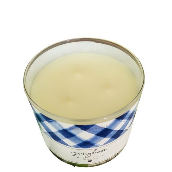 *NEW* Bath and Body Works 3 Wick Candle Scent GINGHAM, 14.5 OZ - Picture 3 of 3